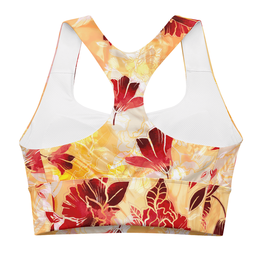 Sunset garden-Recycled Longline Sports Bra product image (2)