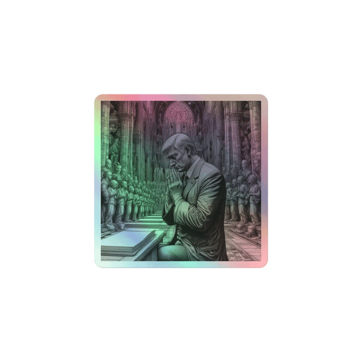 Prayers of Donald Holographic Sticker product image (1)