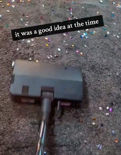 Confetti poppers are NEVER a good idea...