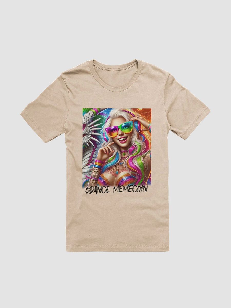 DISCO BLONDIE - DANCE MEMECOIN - PREMIUM TEE - TAN product image (3)