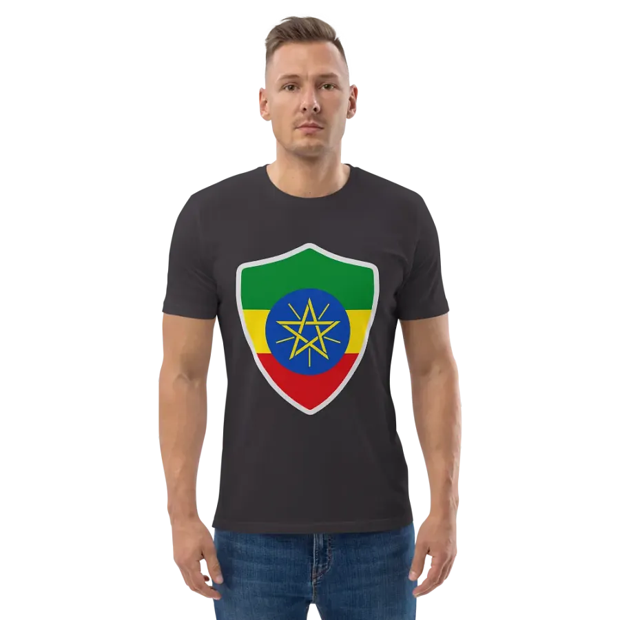 Ethiopian Pride Emblem Organic Tee product image (136)
