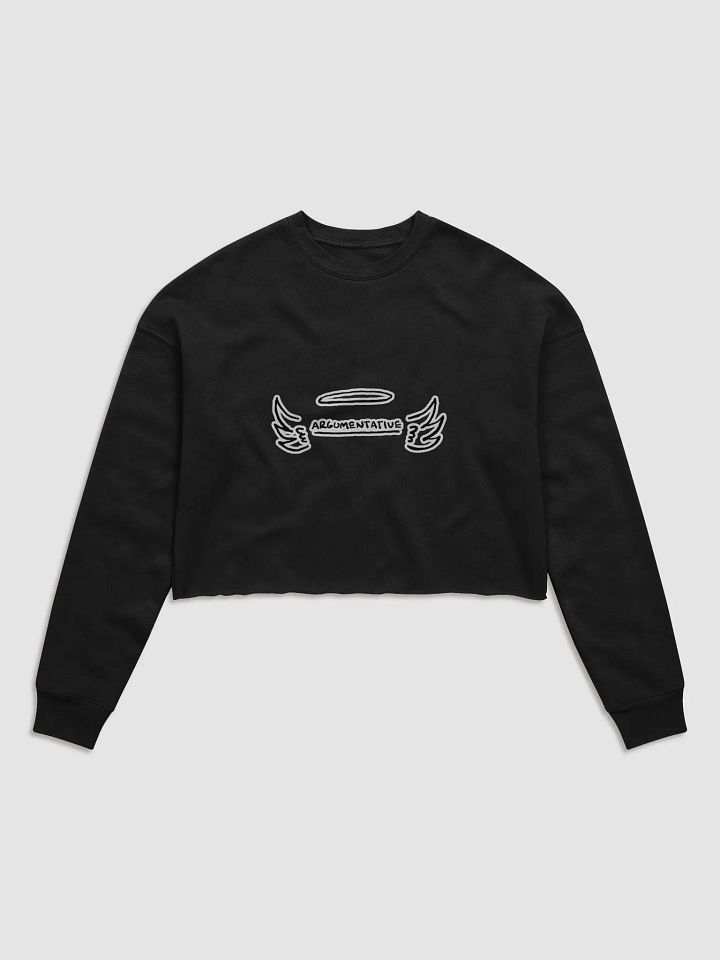 ANGELIC (bubble design) Women's Fleece Crop Sweatshirt product image (2)