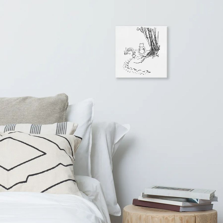 Pooh Bear and Piglet Walking the Path Canvas Artwork product image (6)
