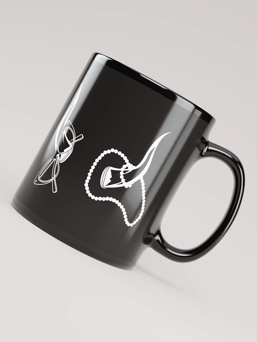 Horns, Glasses & Pearls Black Mug product image (7)