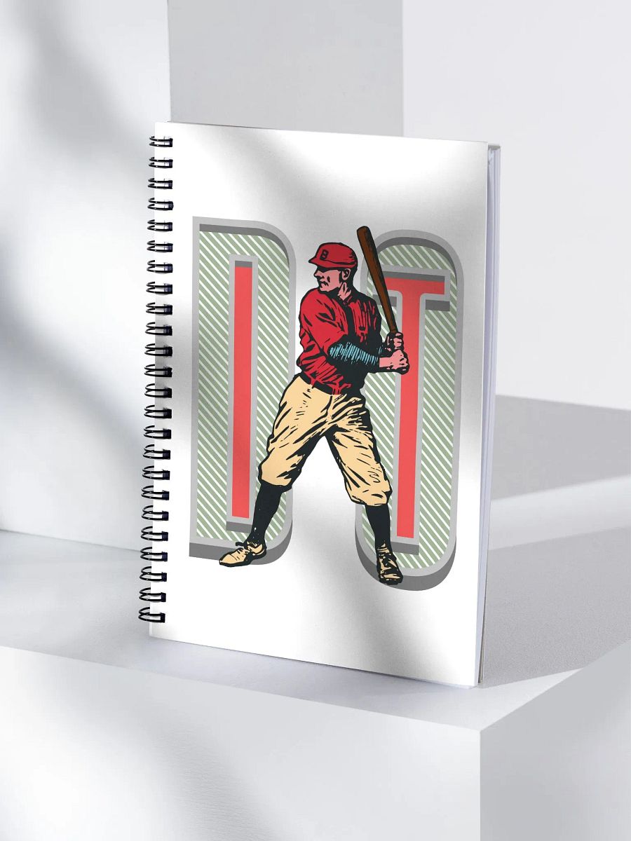 Do It Baseball Vintage Swing Spiral Notebook product image (3)