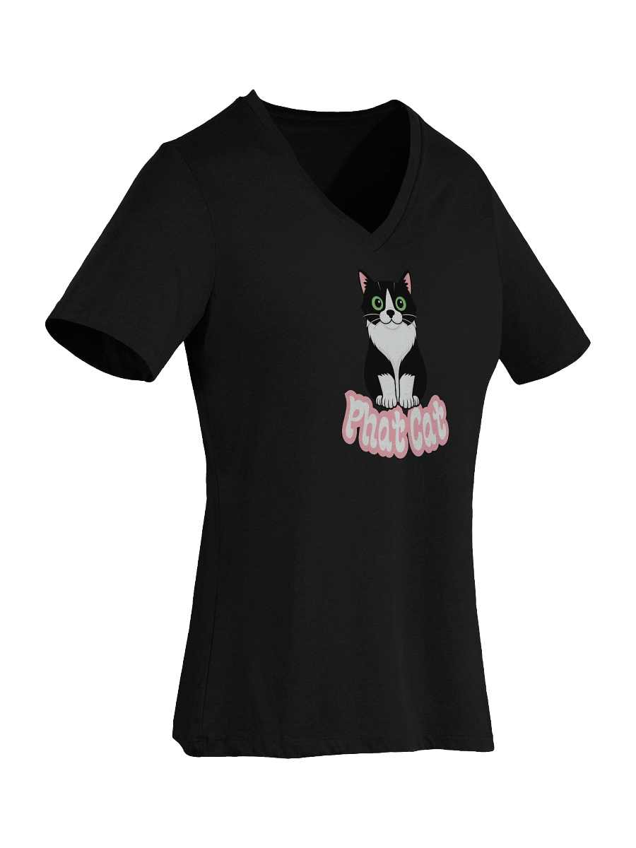 Phat Cat Women's Soft V-Neck (Pink) product image (7)