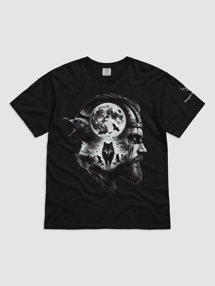 Forged In Valhalla: Odin’s Wolf Companions T-Shirt product image (2)