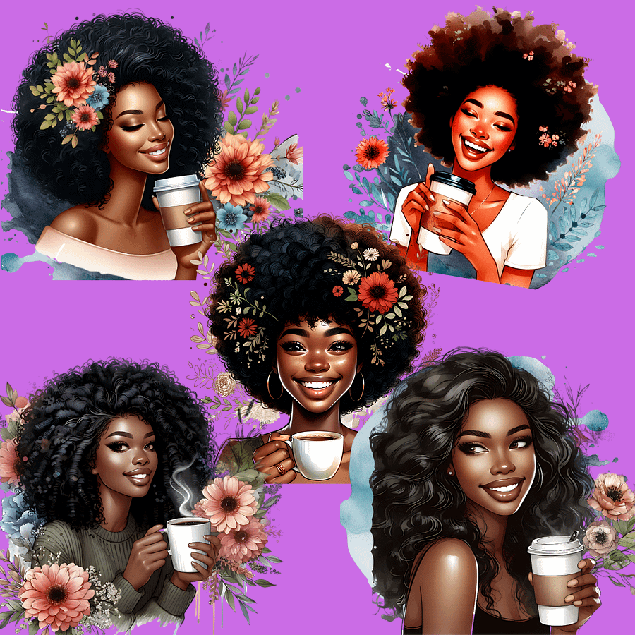 Watercolor Coffee Mama's Clipart Bundle product image (10)