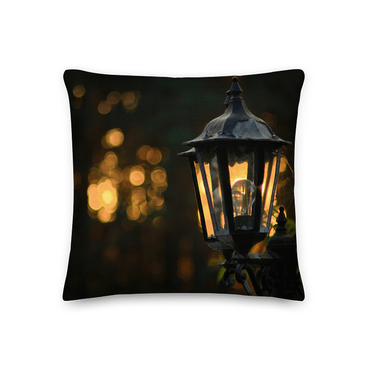 Premium-Kissen - Abendsonne scheint durch die Laterne product image (2)