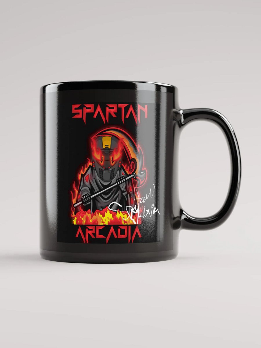 Spartan McCarron autographed black glossy mug product image (1)