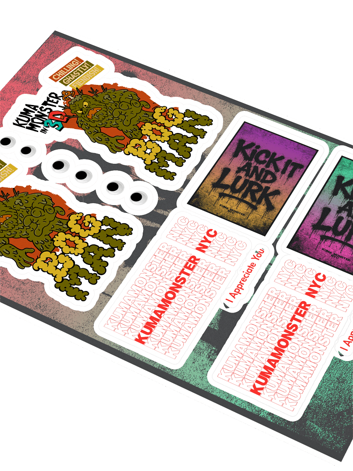 KumaMonster NYC Sticker Sheet product image (2)