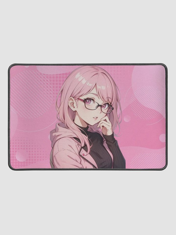 (PINK WAIFU) K Desk Mat 12" x 18" product image (1)