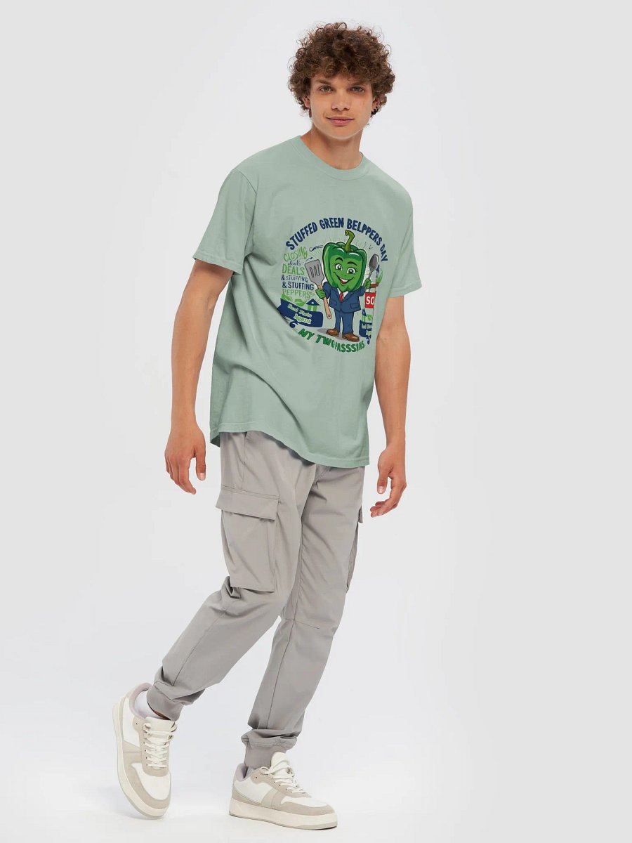 House-Hunting & Pepper-Stuffing: Realtors' Favorite Combo! Whimsical Real Estate Bell Pepper T-Shirt product image (5)