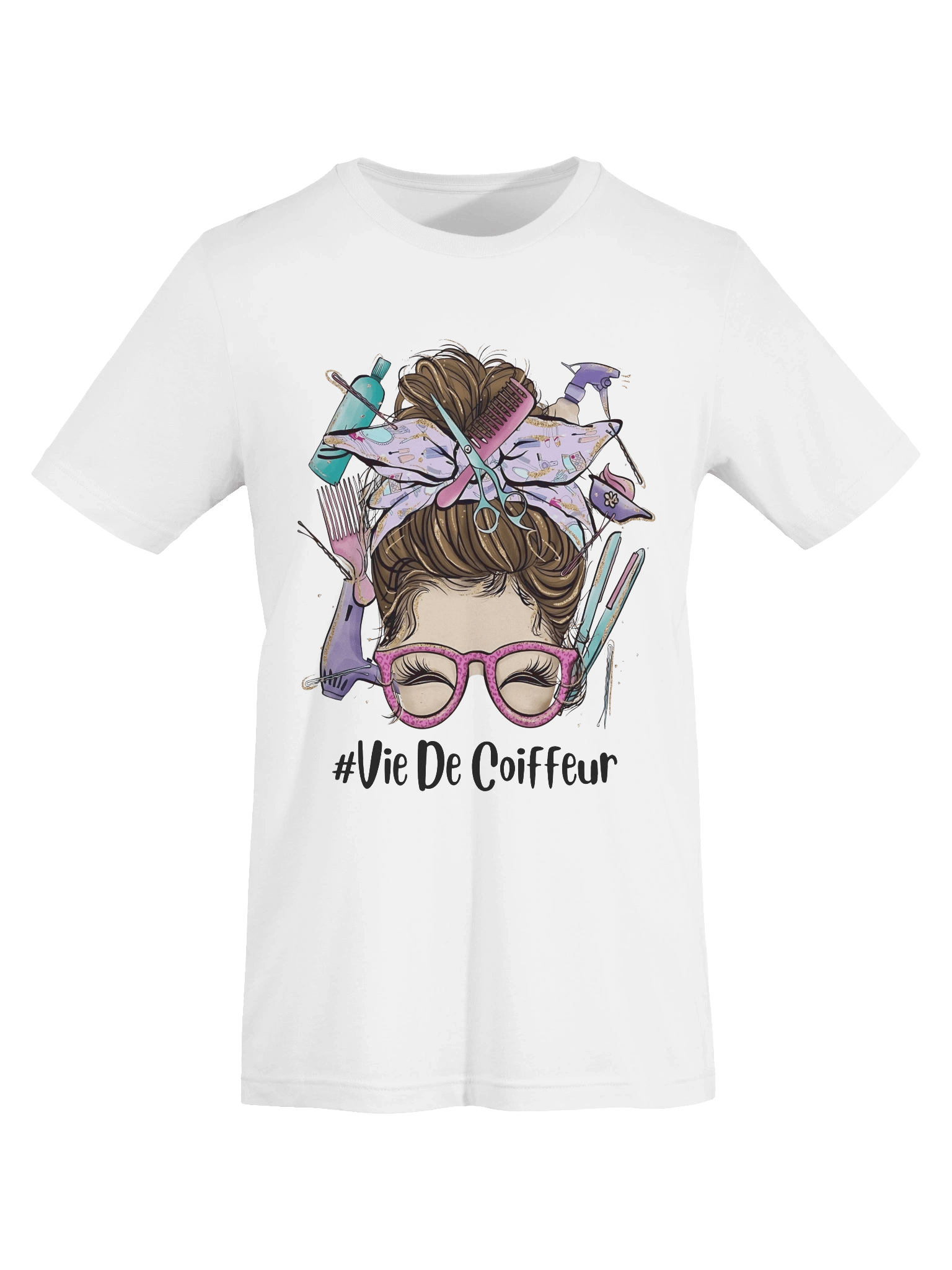 T-shirt #VieDeCoiffeur – Le Style des Passionnés de Coiffure product image (111)