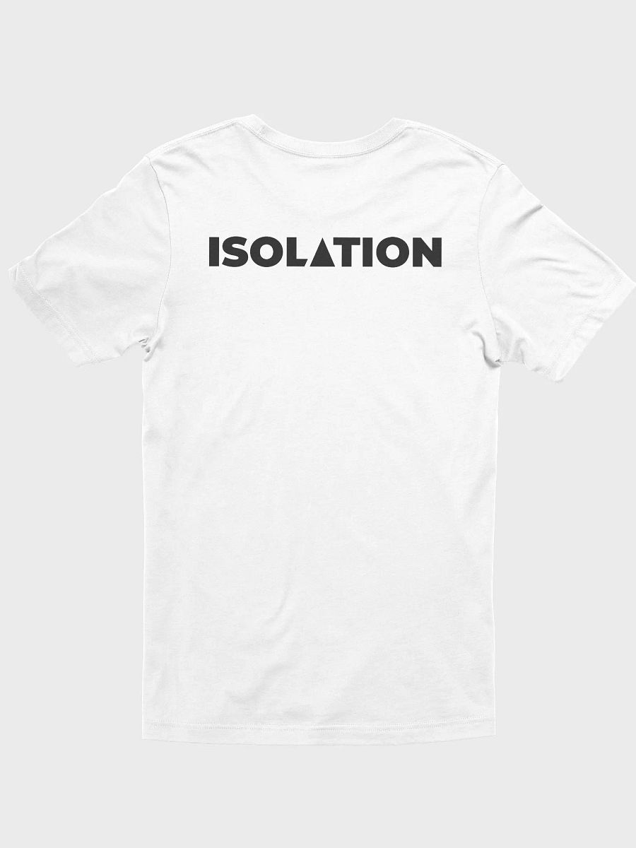 ISOL▲TION — 2024 — LOGO & TEXT (PIN) — SUPERSOFT T-SHIRT — B&W product image (3)