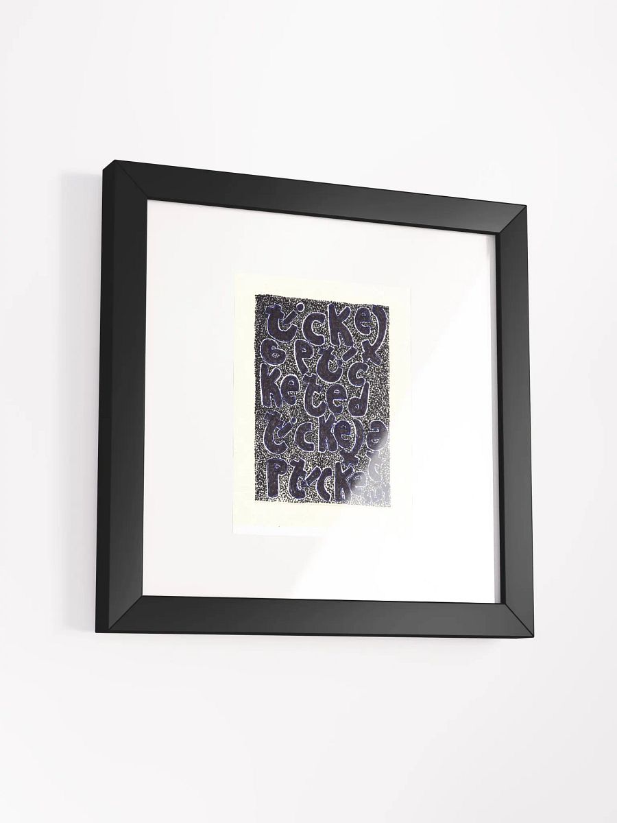 ticketed Panel Card Print Framed product image (1)