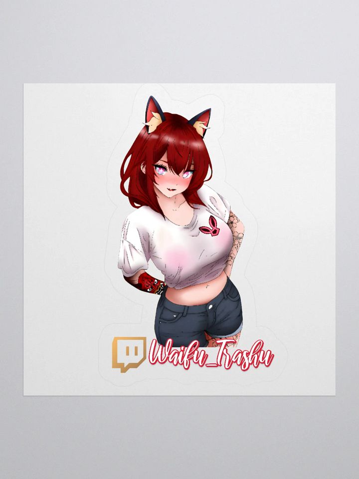 Bunny Waifu Kiss Cut Stickers product image (4)