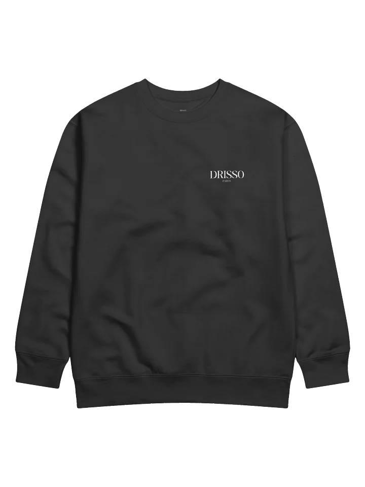 Drisso Paris™ Black Cotton Heritage Premium Sweatshirt product image (1)