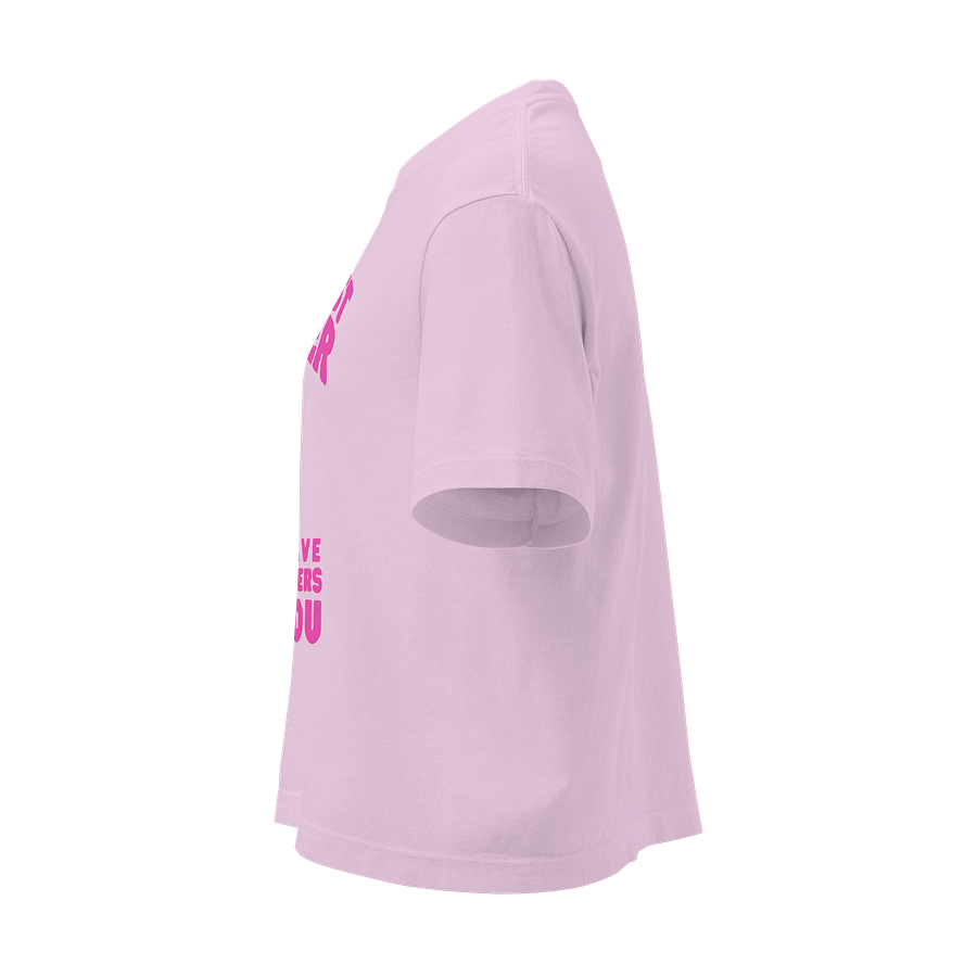 Fighter Survivor Supporter - Breast Cancer Awareness Heavyweight Boxy T-Shirt product image (3)