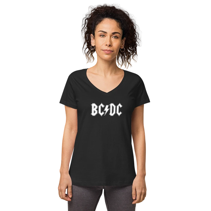 BC/DC Classic - Women's Fitted V-neck T-Shirt product image (1)