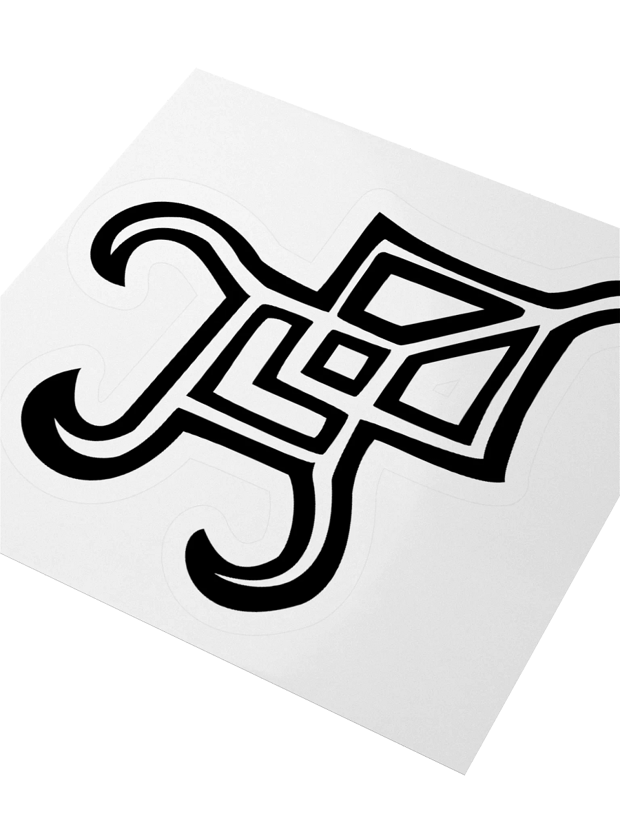 3x3 Sticker - Whispers Untamed Logo (Black) product image (3)