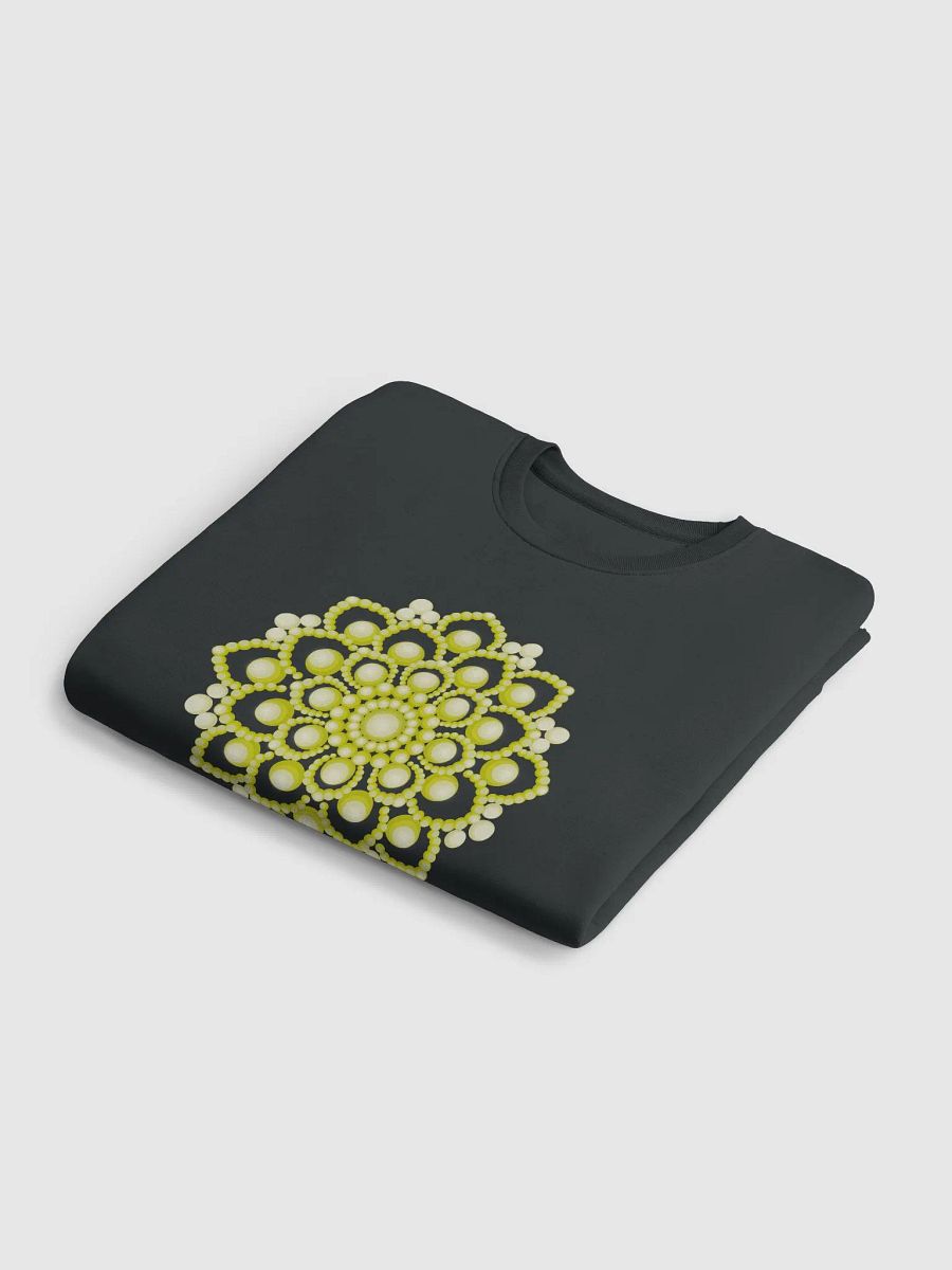 Yellow Flower Mandala Unisex Eco Sweatshirt product image (16)