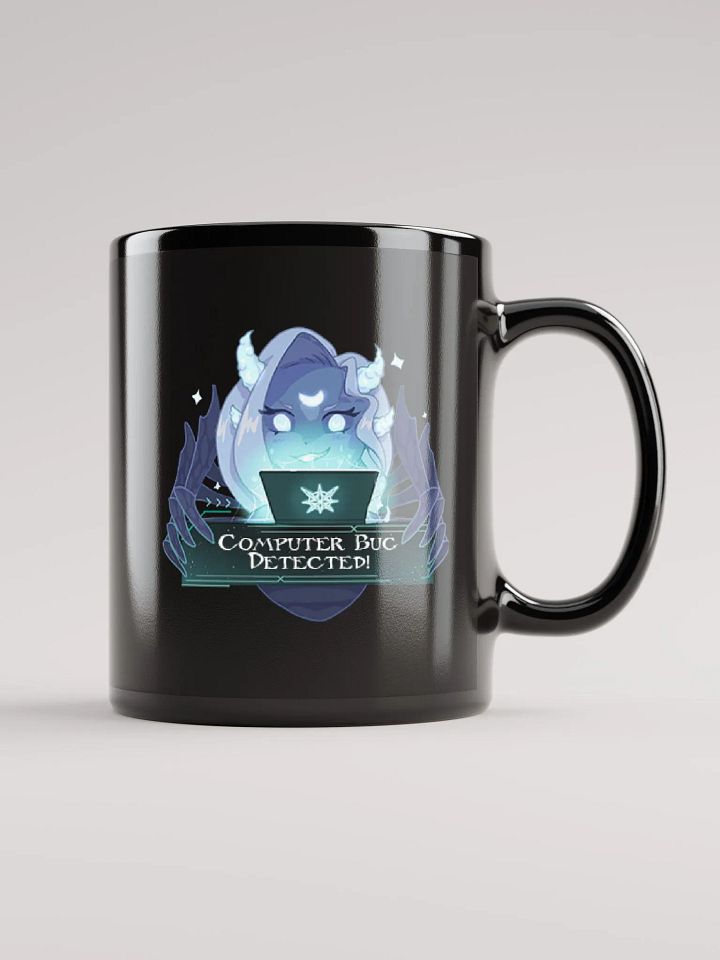 Computer Bug Detected! Black Glossy Mug product image (1)