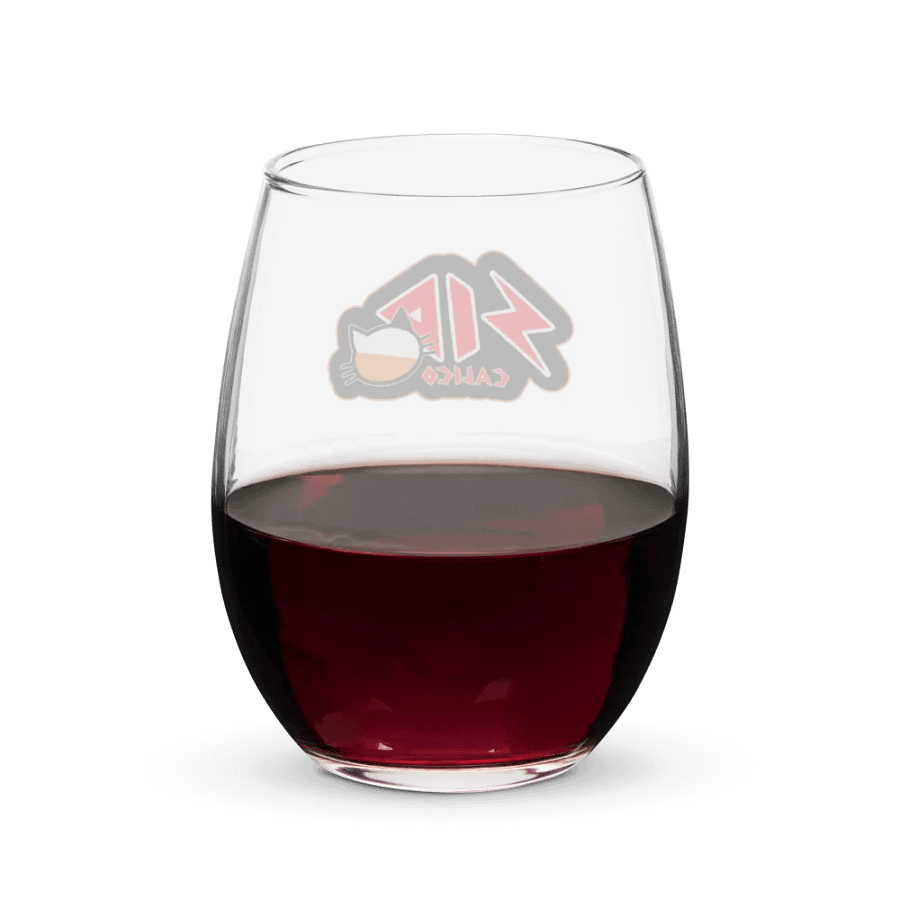 Sid Calico logo wine glass product image (6)