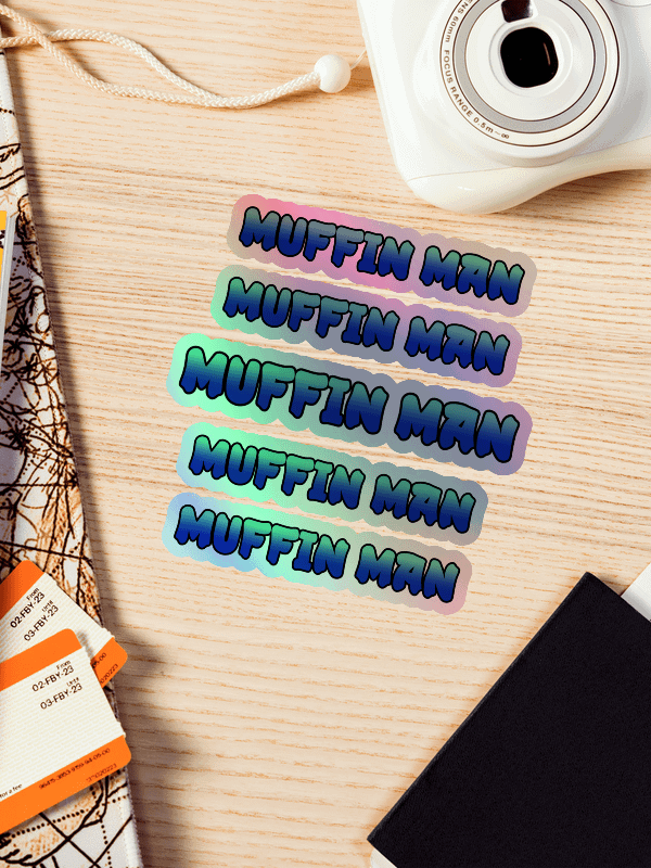 Muffin Man - Holographic Stickers product image (2)