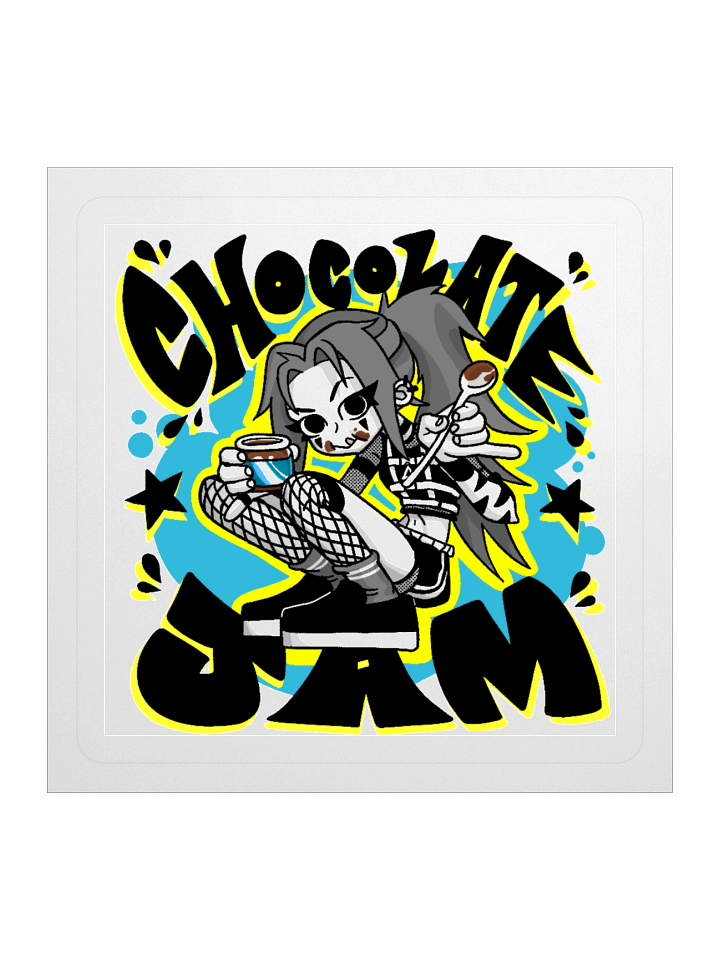 CHOCOLATE JAM - Blue Sticker product image (2)