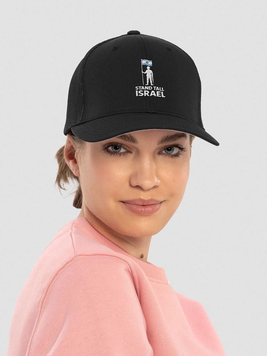 Stand Tall Israel™ Flexfit Mesh Back Trucker Hat – Bold Message. Breathable Comfort. product image (17)