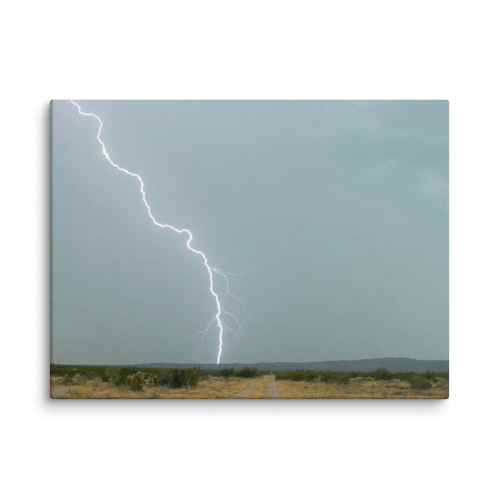 Canvas Print - Lightning over Desert Trail product image (1)