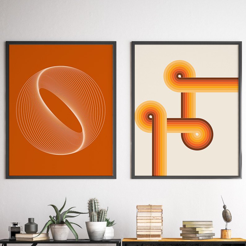 Mid Century Modern Gallery Wall Set of 6 DIGITAL Prints product image (5)