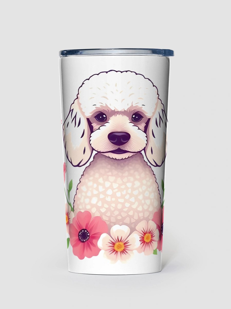 Floral Poodle 20oz Stainless Steel Tumbler product image (1)