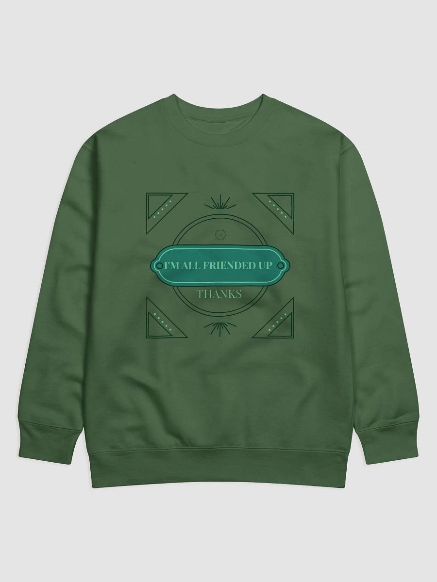 All Friended Up Green Sweatshirt product image (1)