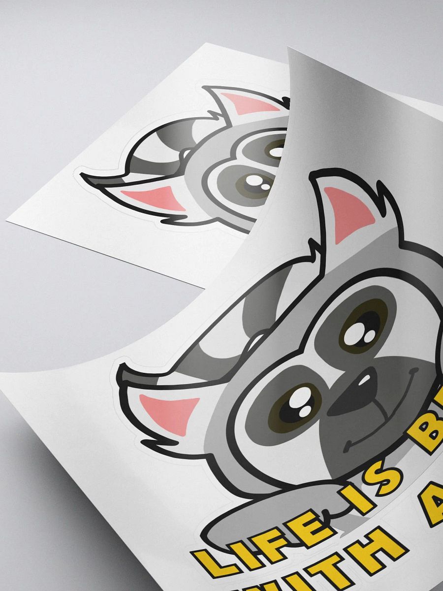 Life Is Better With A Lemur Kiss Cut Sticker product image (4)