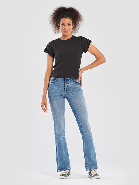 Photo showing Cotton Heritage Women's High-Waisted Tee