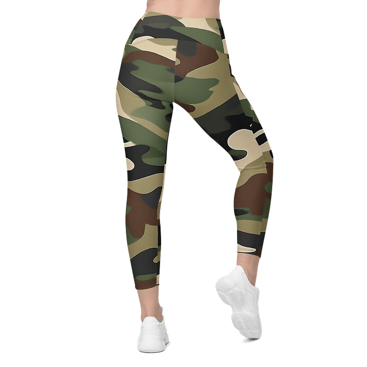 Crossover Leggings with pockets camo product image (2)
