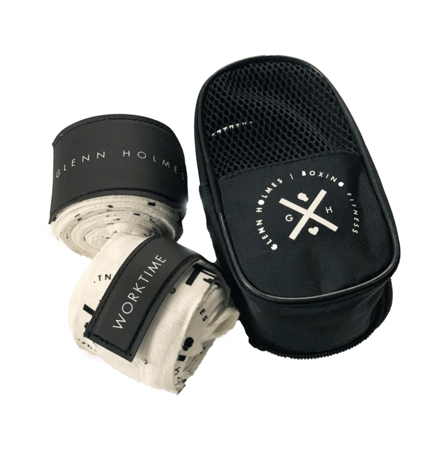 Glenn Holmes 'Worktime' Boxing Hand Wraps - White product image (2)