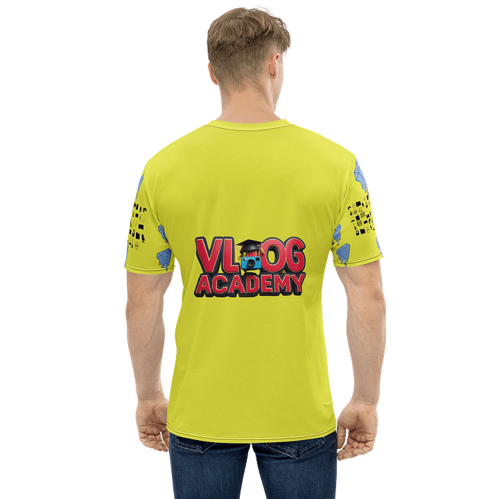 Yellow Vlog Academy All-Over Print Crew Neck T-Shirt product image (1)