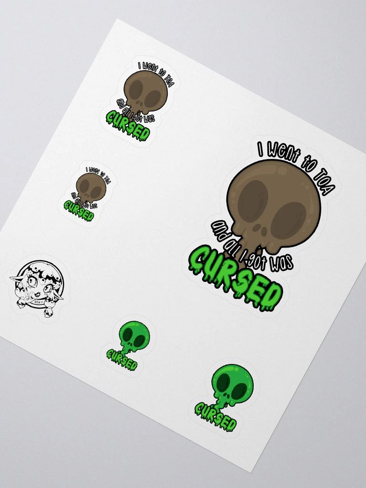 All I Got Was Cursed - Warrior - Sticker Sheet product image (2)
