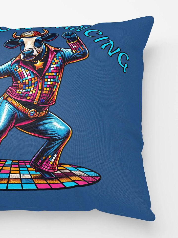 Funky Disco Dancing Cow Pillow - Perfect Retro Home Decor Gift product image (3)