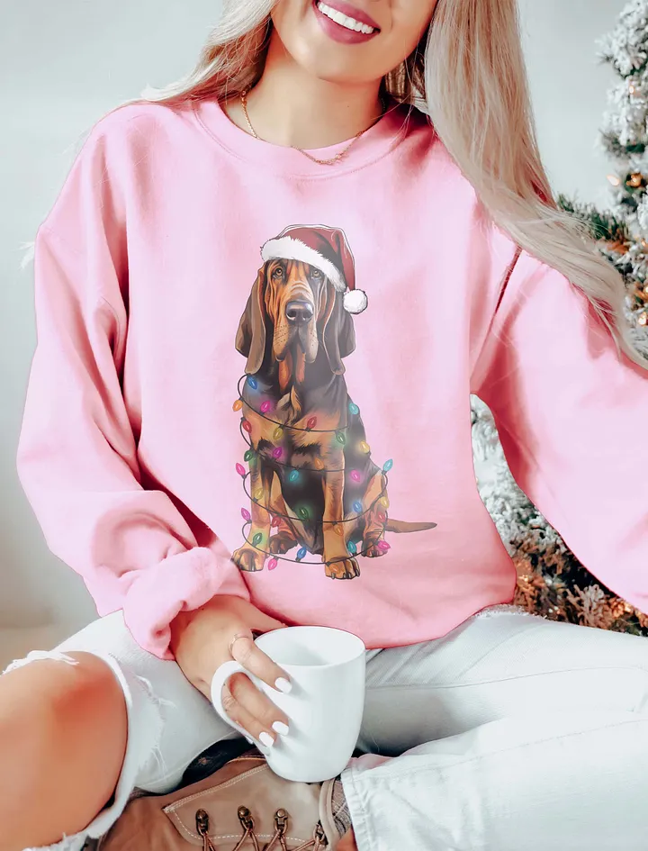 Funny Bloodhound(2) Christmas Sweatshirt for Bloodhound Paw-rents product image (11)