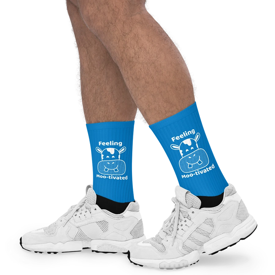 Feeling Mootivated Blue Cow Socks product image (18)
