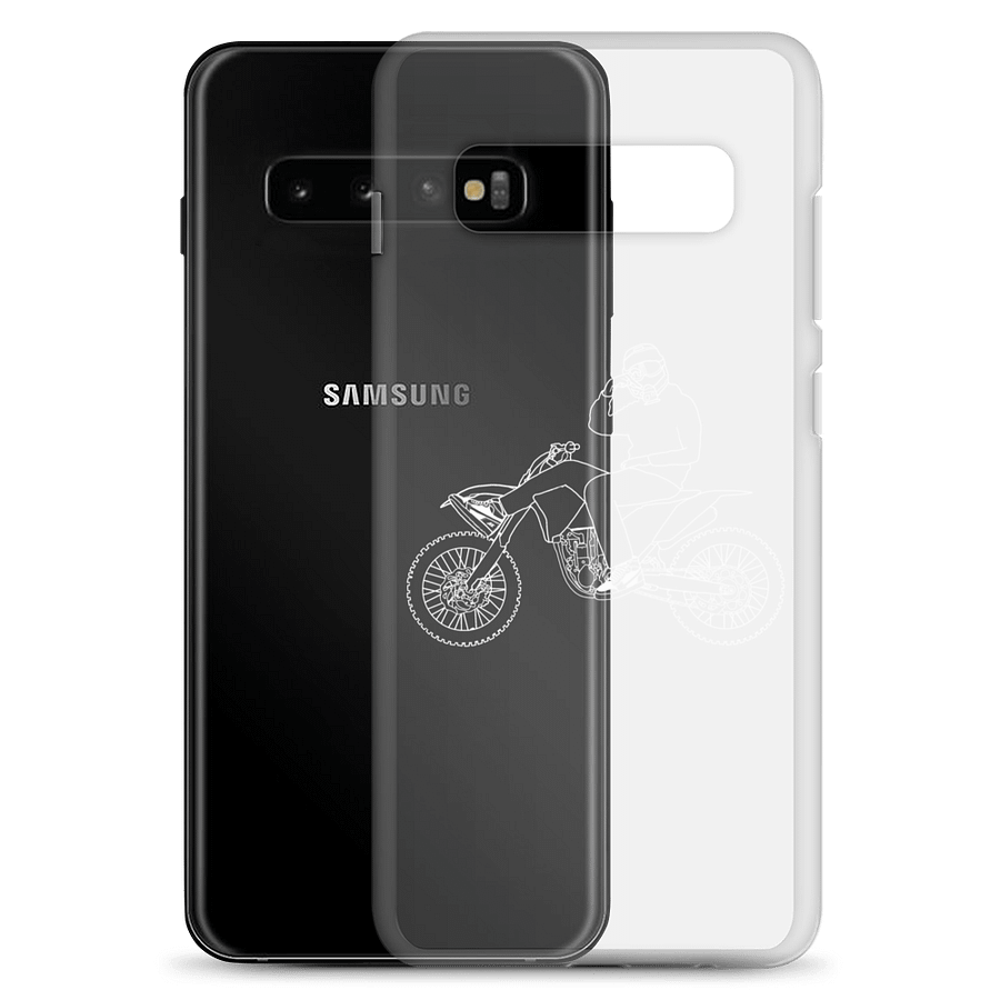 Bike and signature outline (White) Phone Case S product image (2)