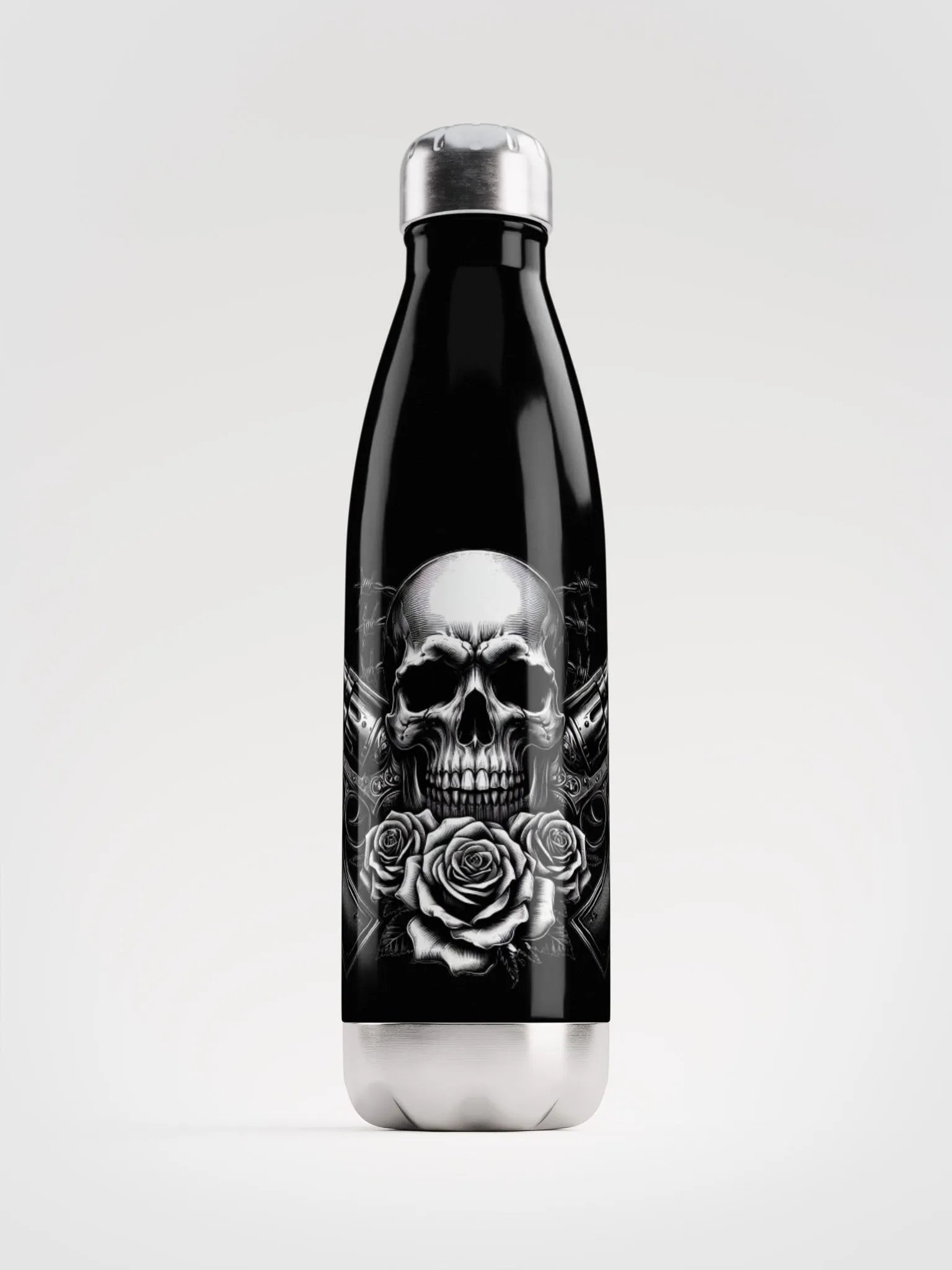 Baroque Skull Stainless Steel Water Bottle product image (1)