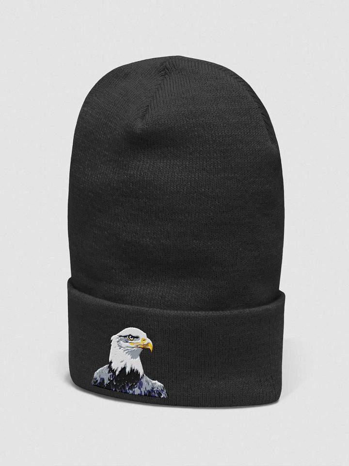 Soar with Style: Embroidered Eagle Cuffed Beanie by Yupoong product image (2)