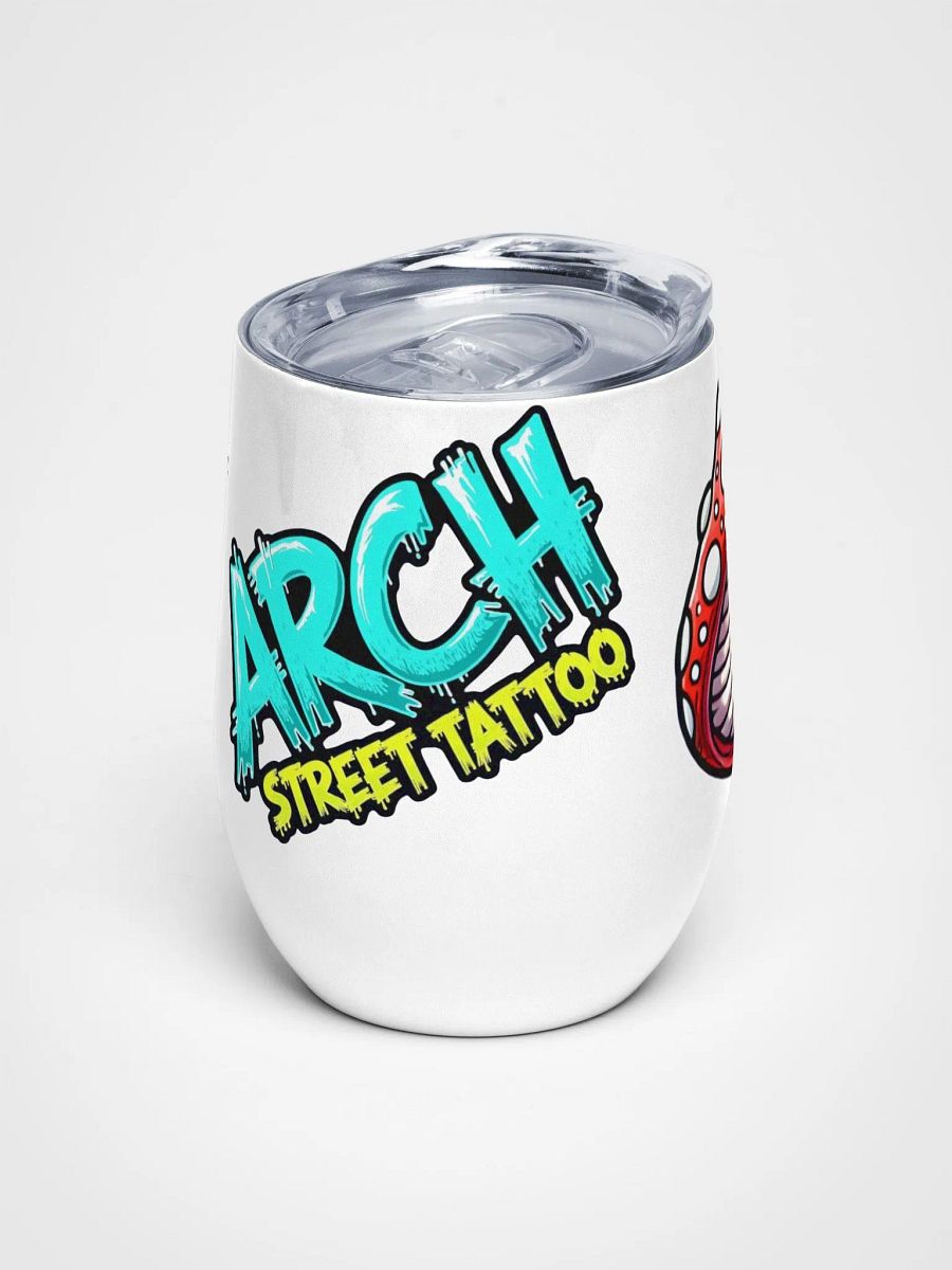 ARCH STREET TATTOO CO. Skull Shroom Wine Tumbler product image (1)