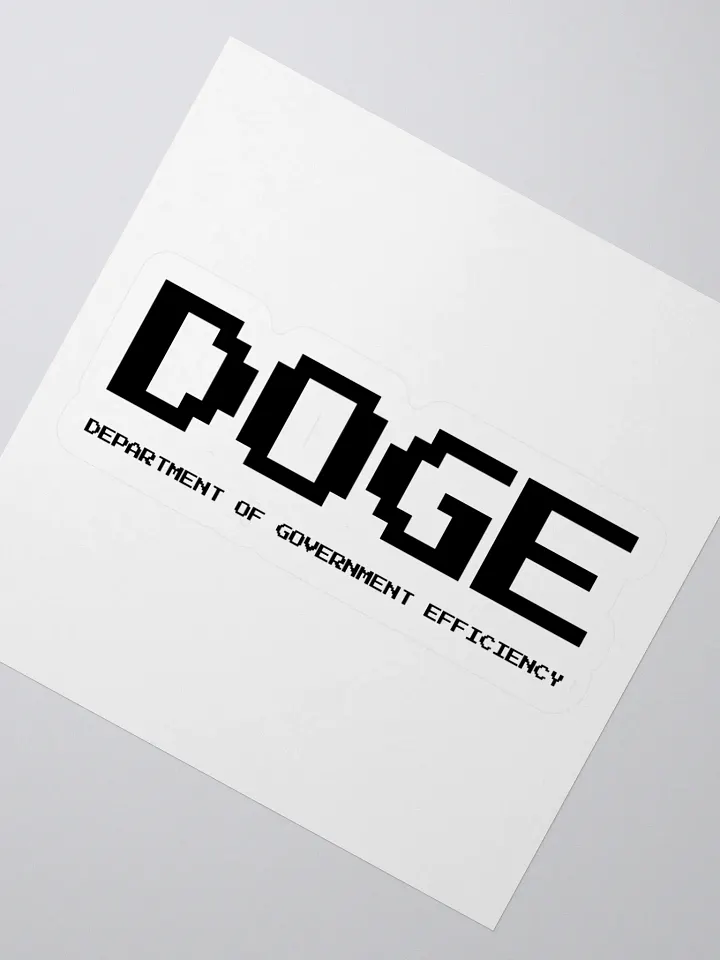 DOGE Stickers – Department of Government Efficiency | Elon Musk Decals for Laptops, Water Bottles, & More product image (7)