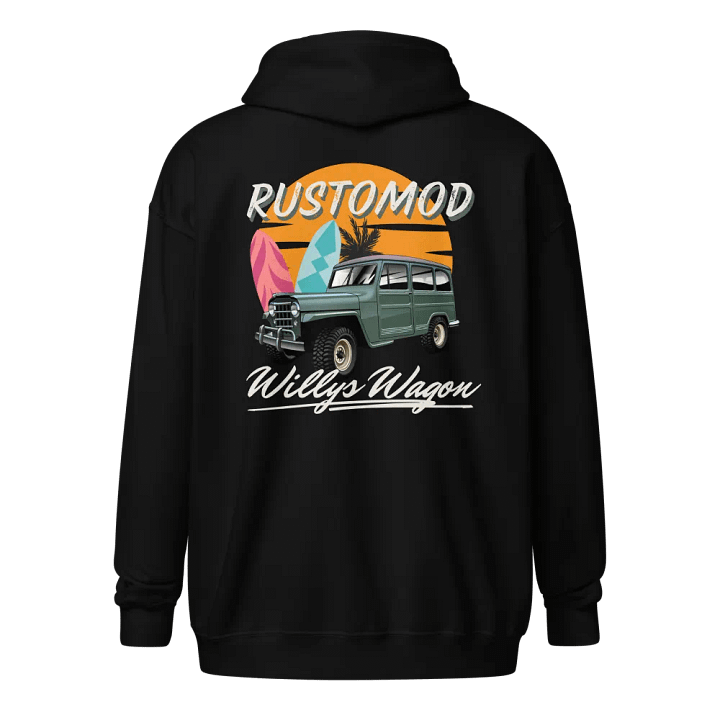 Rustomod Willys Wagon Zip Hoodie product image (1)